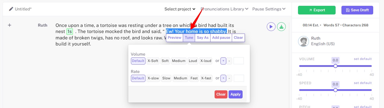 ODIO.AI - How to Create Audio
