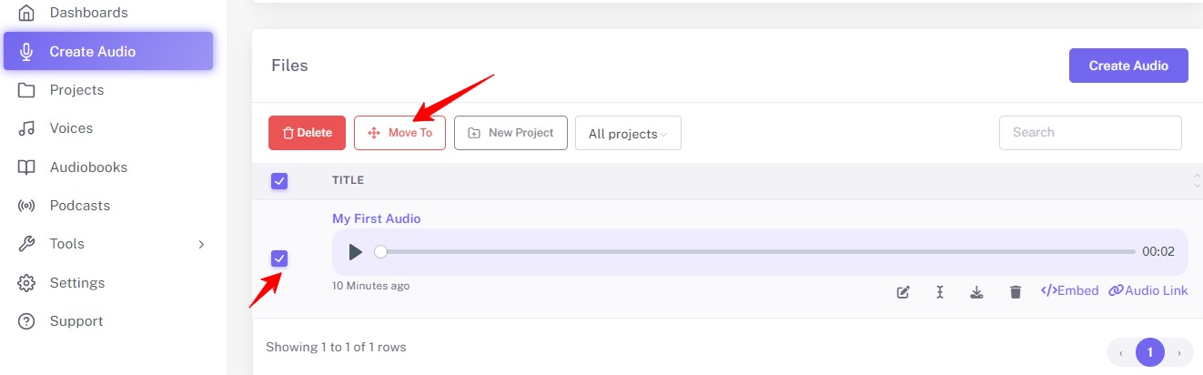 ODIO.AI - How to Create Audio
